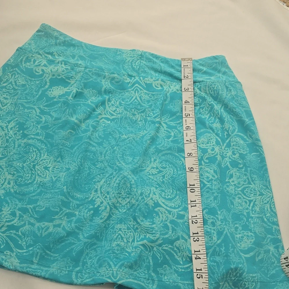 Title nine Turquoise Paisley Mini‎ Skirt S